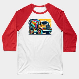 Concrete Mixer Truck Baseball T-Shirt